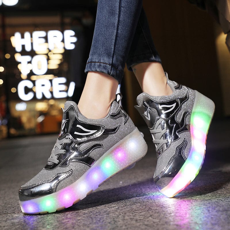 L'W Sneakers - Baskets lumineuses à roulettes