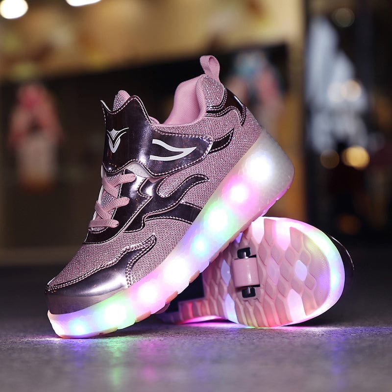 L'W Sneakers - Baskets lumineuses à roulettes