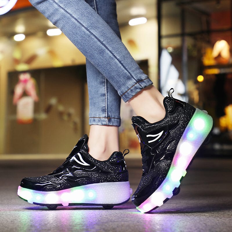 L'W Sneakers - Baskets lumineuses à roulettes