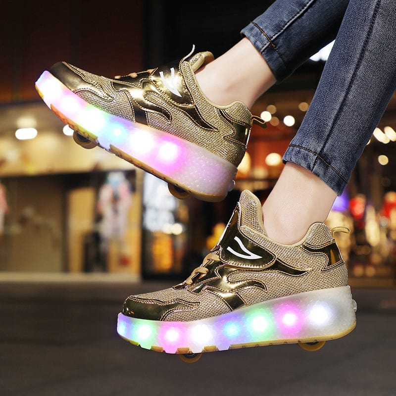 L'W Sneakers - Baskets lumineuses à roulettes