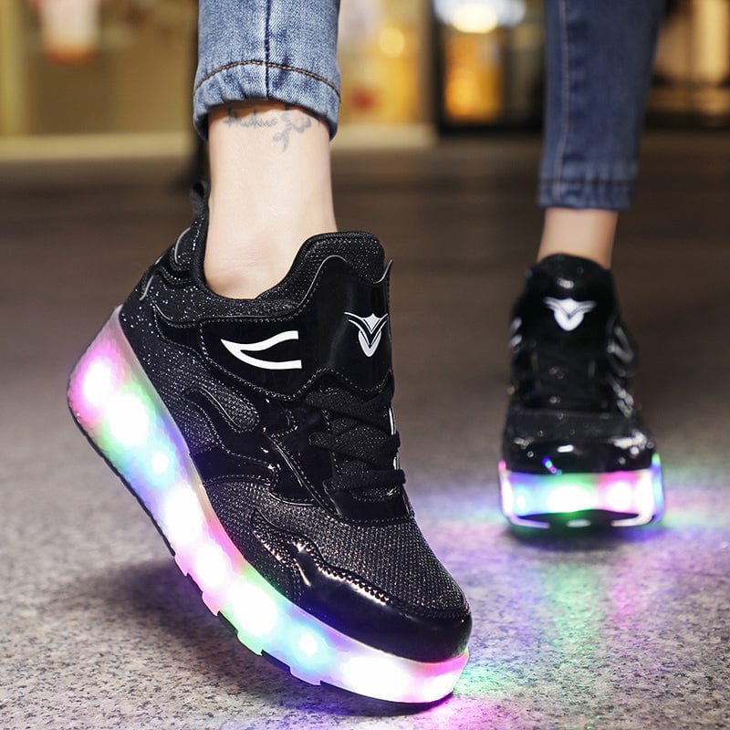 L'W Sneakers - Baskets lumineuses à roulettes