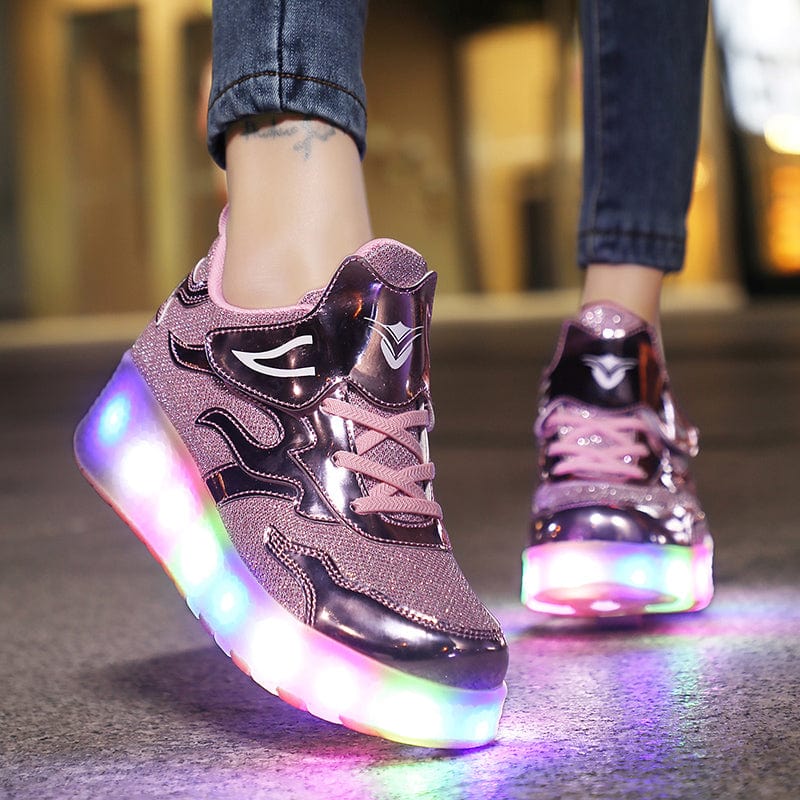 L'W Sneakers - Baskets lumineuses à roulettes