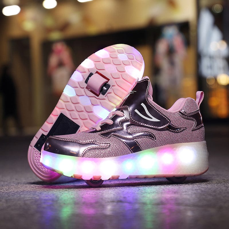 L'W Sneakers - Baskets lumineuses à roulettes