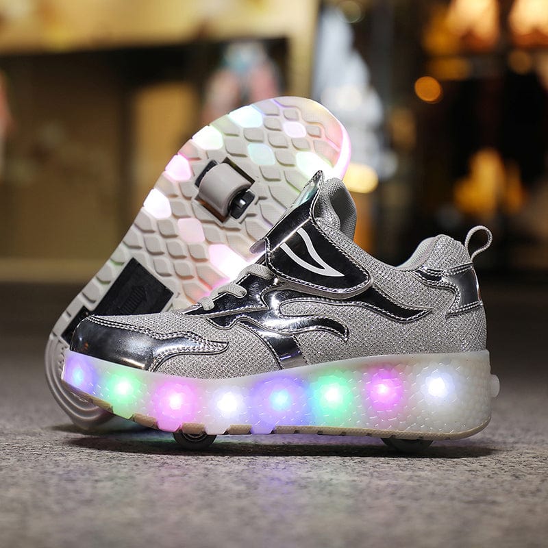 L'W Sneakers - Baskets lumineuses à roulettes