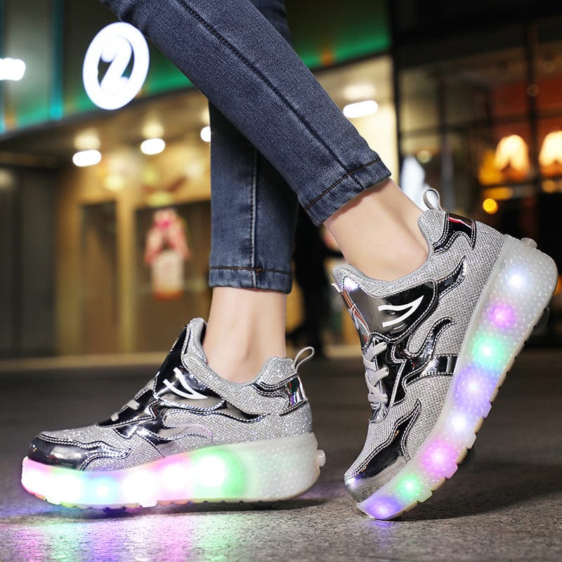 L'W Sneakers - Baskets lumineuses à roulettes