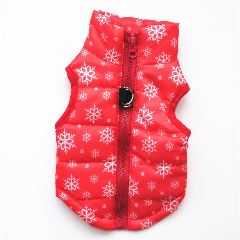 Veste imperméable pour chien Rouge neige / XS