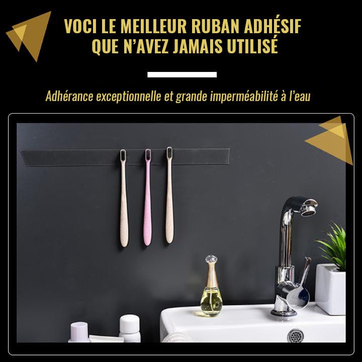 Ruber™ Ruban nano-adhésif grande force lavable et réutilisable