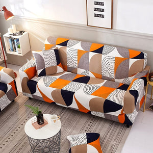 Sofa Cover Housses Extensibles de Fauteuil et Canapé Vintage / Une place (90-140 cm)